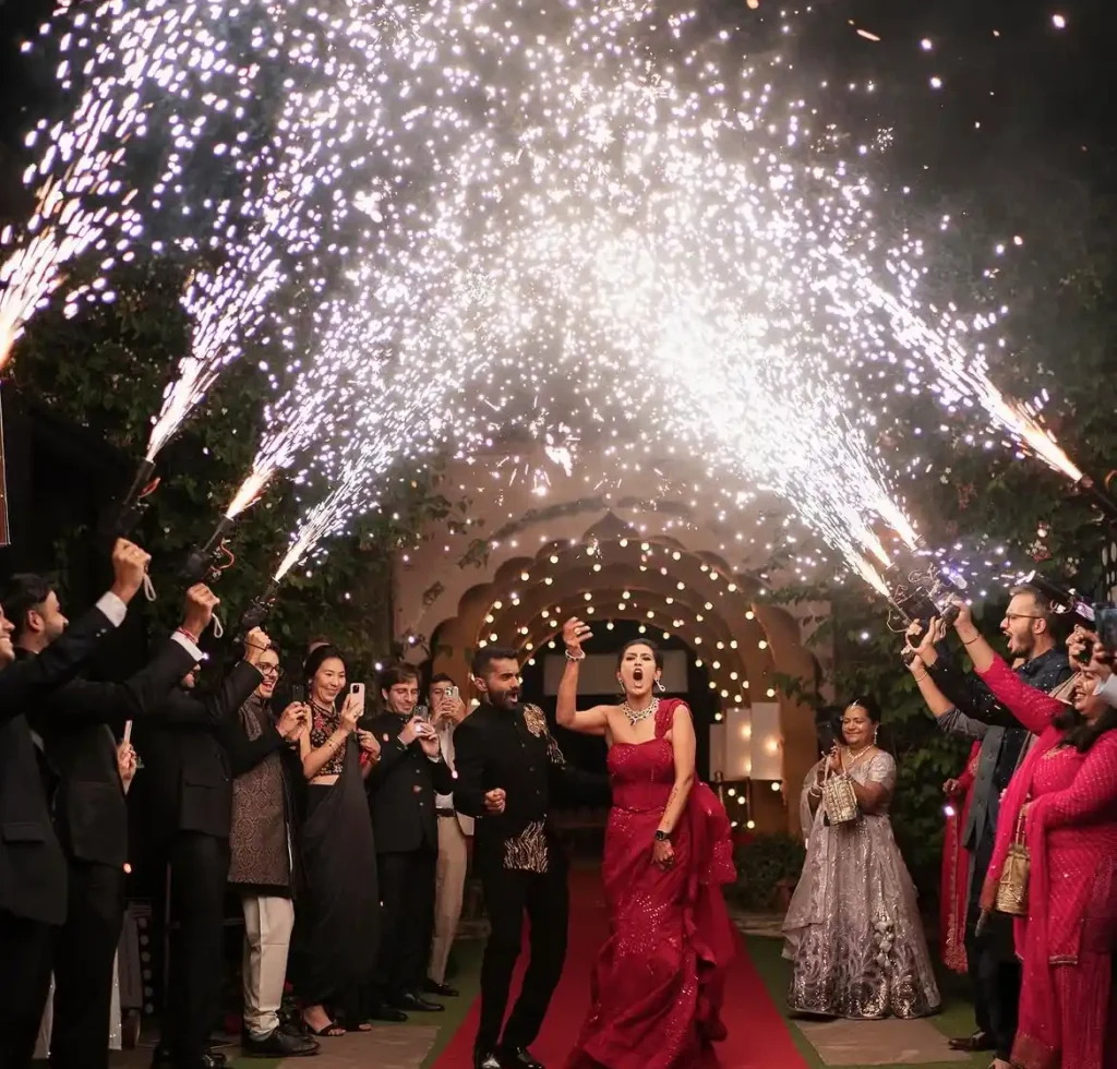 Entry with Fireworks