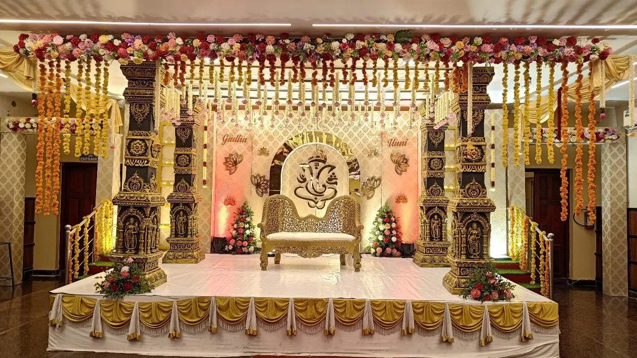 Traditional Hindu stage decoration