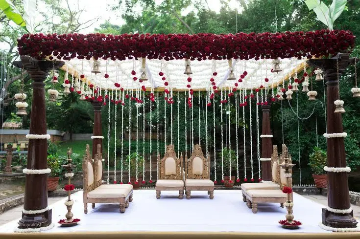 traditional stage decoration in kerala
