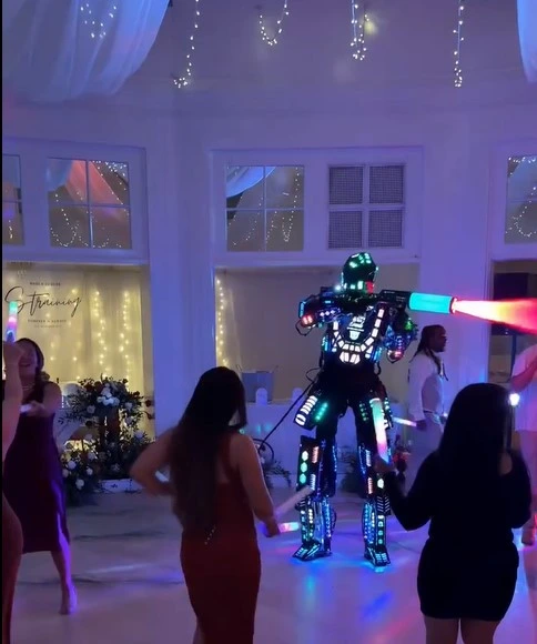Dancing AI Robot In Wedding