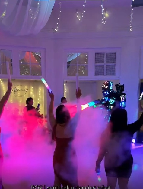 Entertainment dancing AI robot for events