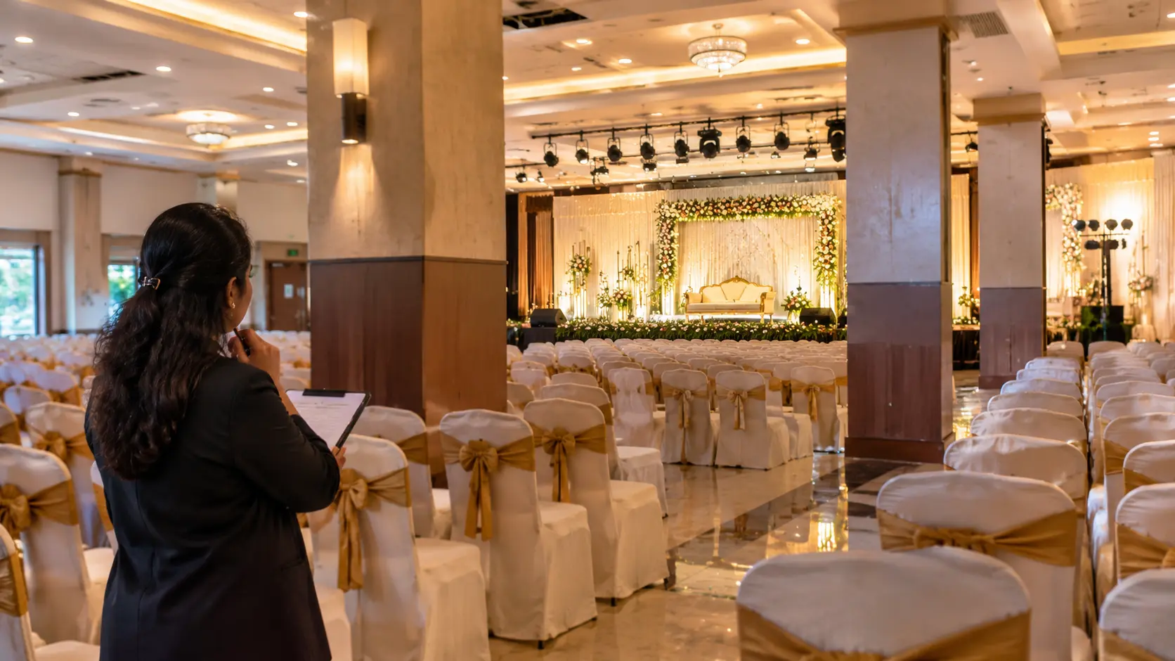 Elegant Banquet Hall Inspection