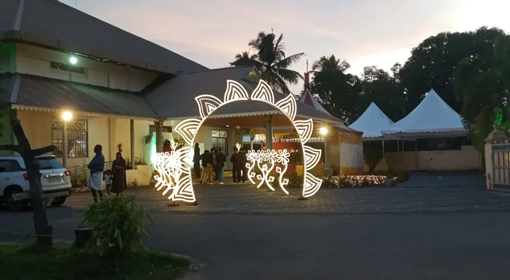 Georgian Lake View Convention Centre in Aryakara, Muhamma outdoor for wedding