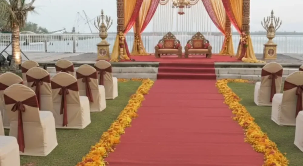 Parudeesa Kumbalangi in Kochi outdoor wedding