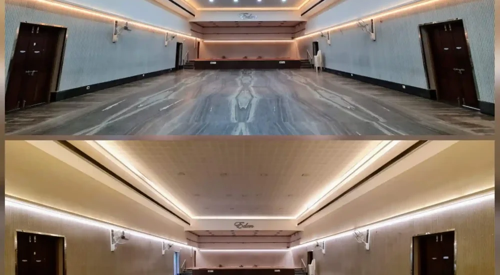 Eden Auditorium in Koratty, Thrissur indoor for wedding