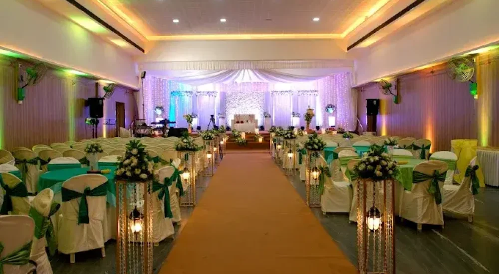 Eden Auditorium in Koratty, Thrissur indoor for wedding