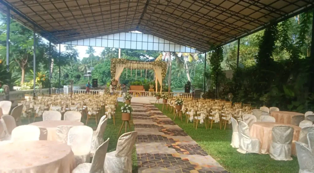Kanjira’s Luxeves Pavilion wedding venue in Triprayar, Vadakkummuri