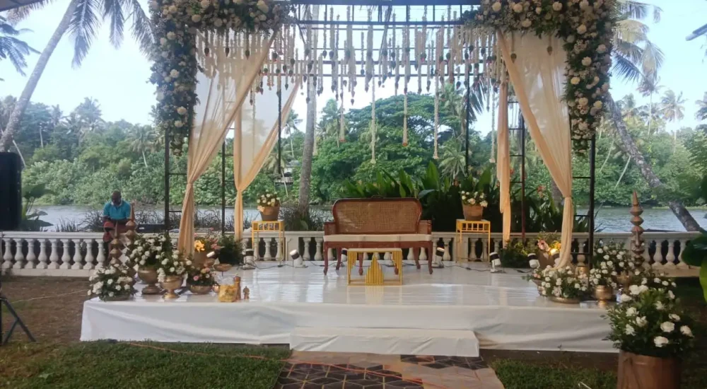 Kanjira’s Luxeves Pavilion in Triprayar, Vadakkummuri, is a venue for weddings and celebrations in Kerala.