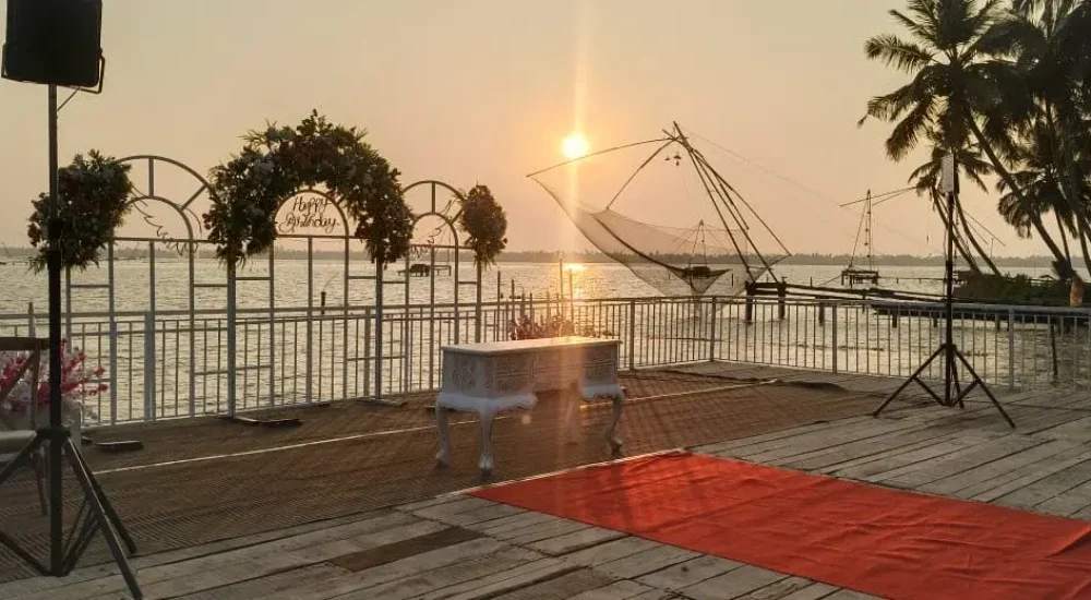 Parudeesa Kumbalangi in Kochi outdoor wedding