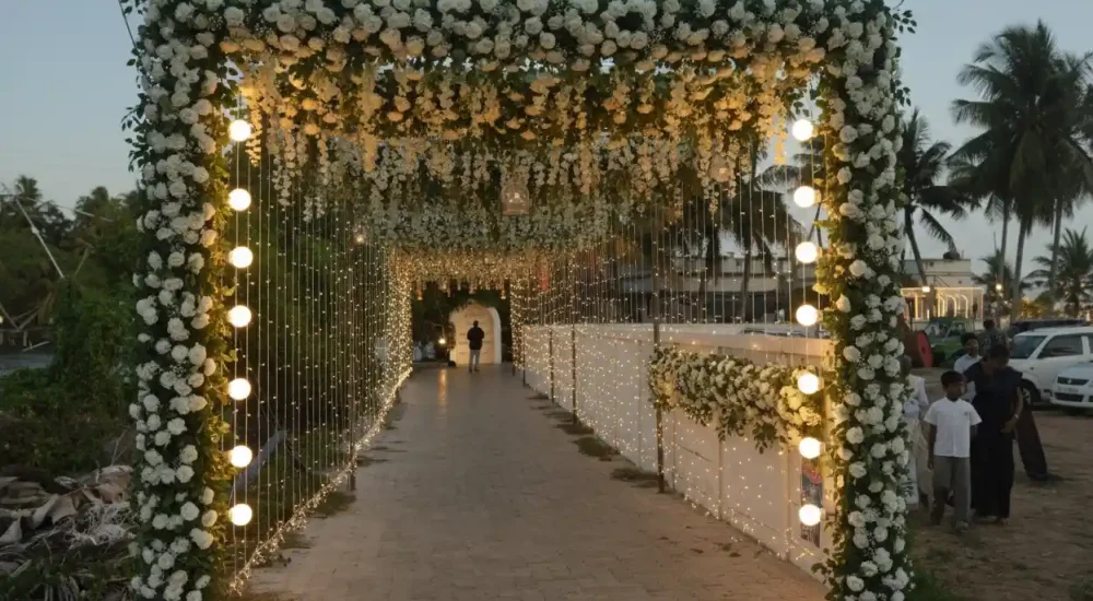 Parudeesa Kumbalangi in Kochi outdoor wedding