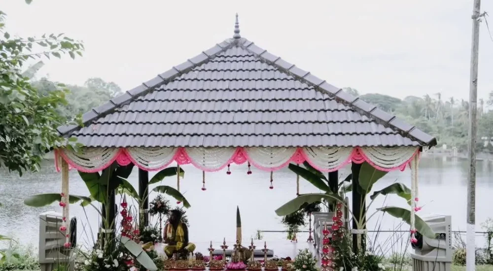Traditional Hindu destination wedding by Melodia event management at Mango county resort Palakkad