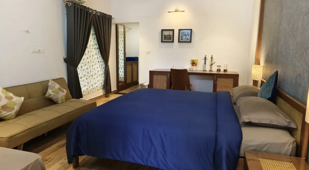 Modern luxury cottages with pool views at Giby Farm, providing a relaxing stay for destination wedding guests with Melodia Event Management.