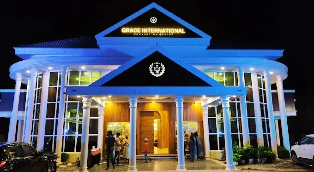 Grace international convention center in Kaipamangalam, Thrissur for wedding