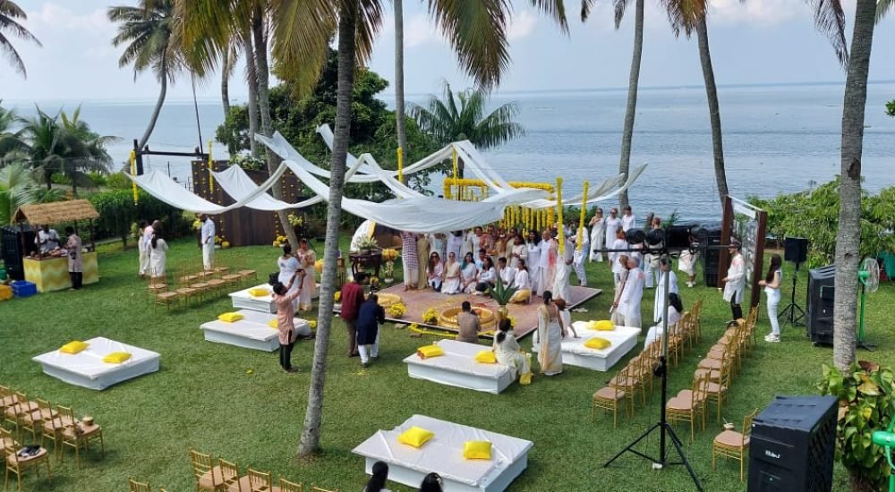 lakesong kumarakom stage decor