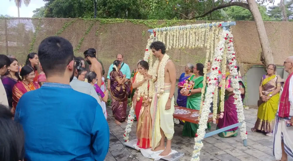 Brahmin wedding rituals and traditional decor arranged by Melodia Event Management at Kumarakom Tharavadu