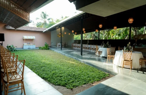 ppr courtyard guruvayur grand courtyard semi open space outdoor wedding open space large lawn area