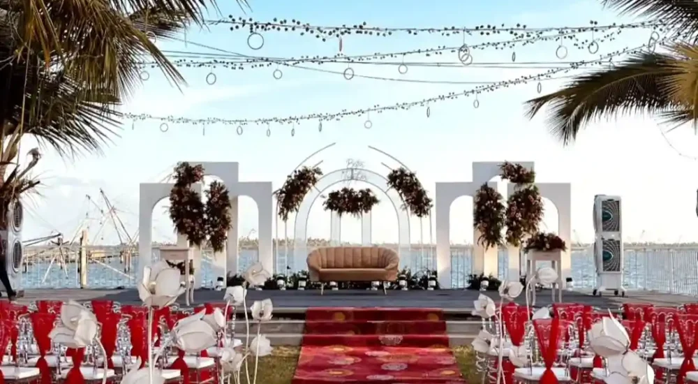 Parudeesa Kumbalangi in Kochi outdoor wedding